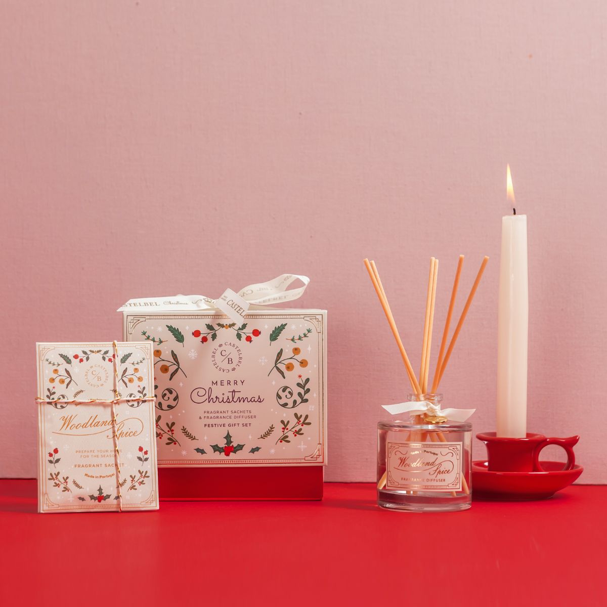 Castelbel - Xmas Festive Gift Set (diffuser + sachets)