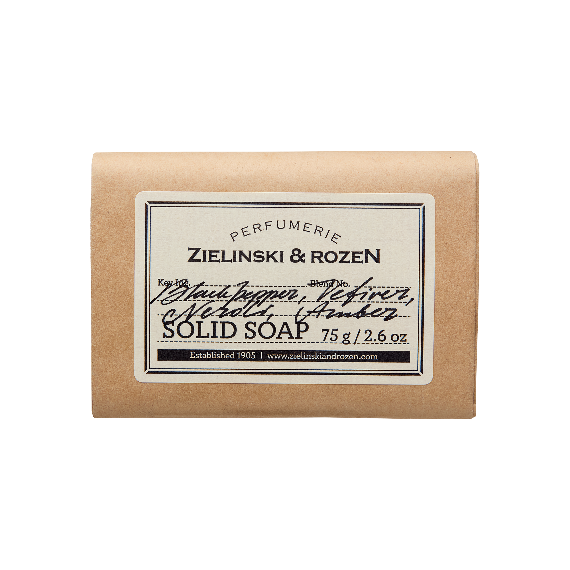 Black Pepper, Vetiver, Neroli, Amber