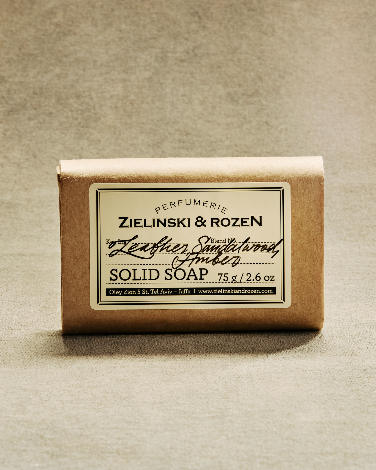 Zielinski & Rozen - Soap - Leather, Sandalwood, Amber