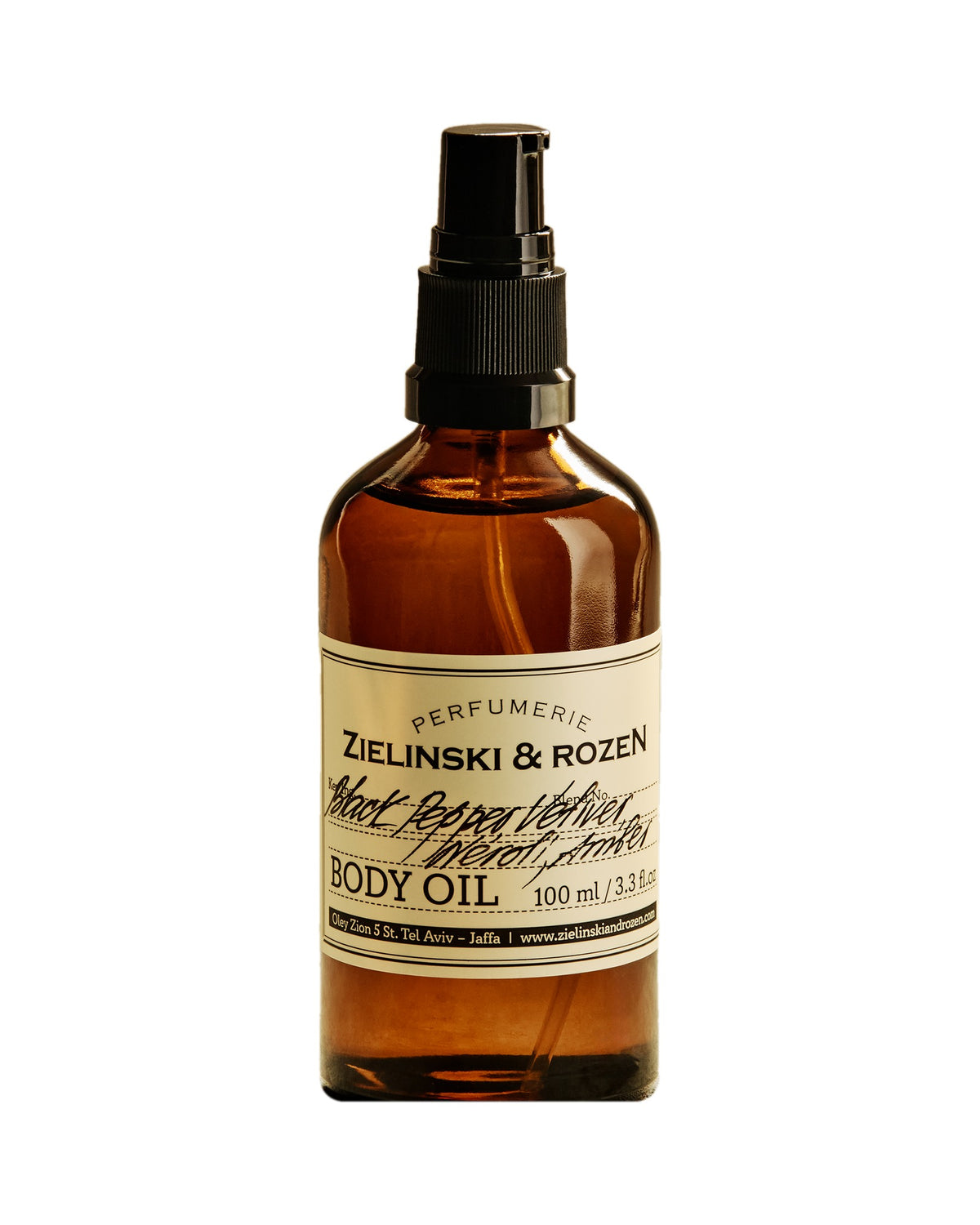 Zielinski & Rozen - Körperöl - Black Pepper, Vetiver, Neroli, Amber