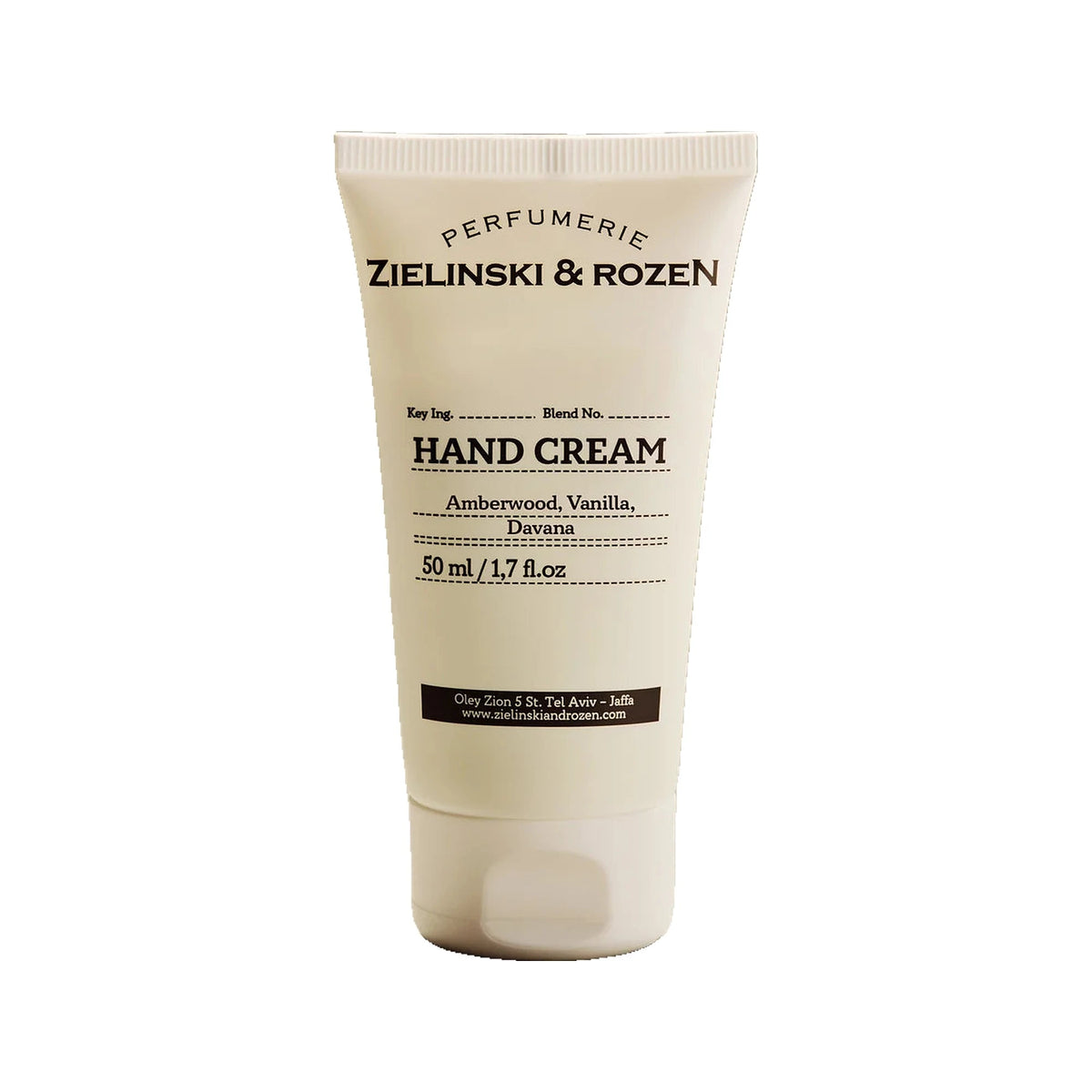 Zielinski & Rozen - Handcreme - Amberwood, Vanilla, Davana - 50 ml