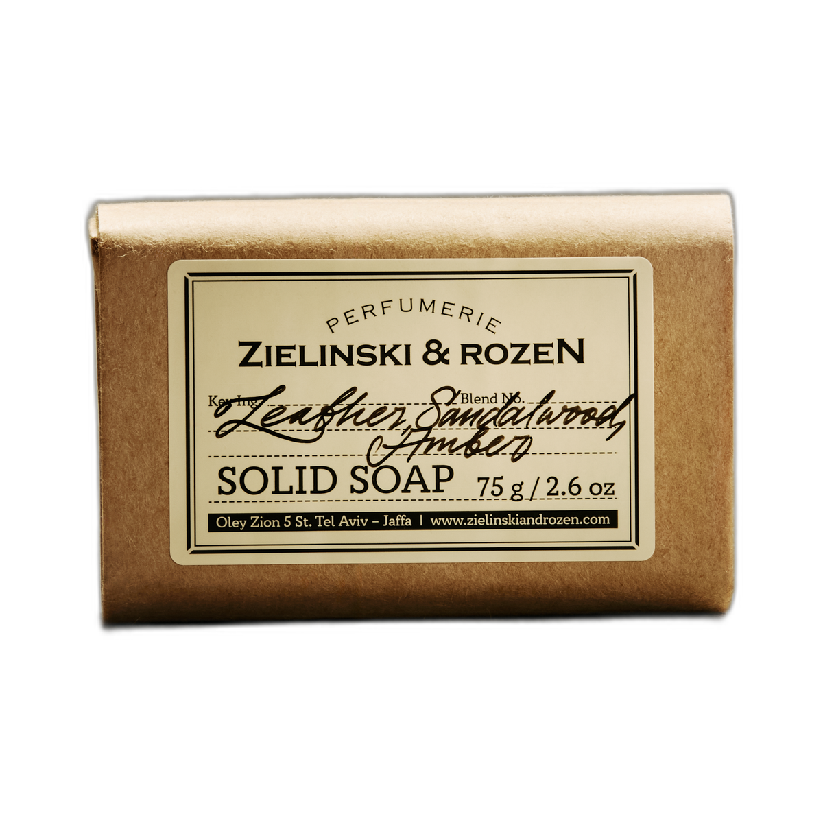 Zielinski & Rozen - Soap - Leather, Sandalwood, Amber