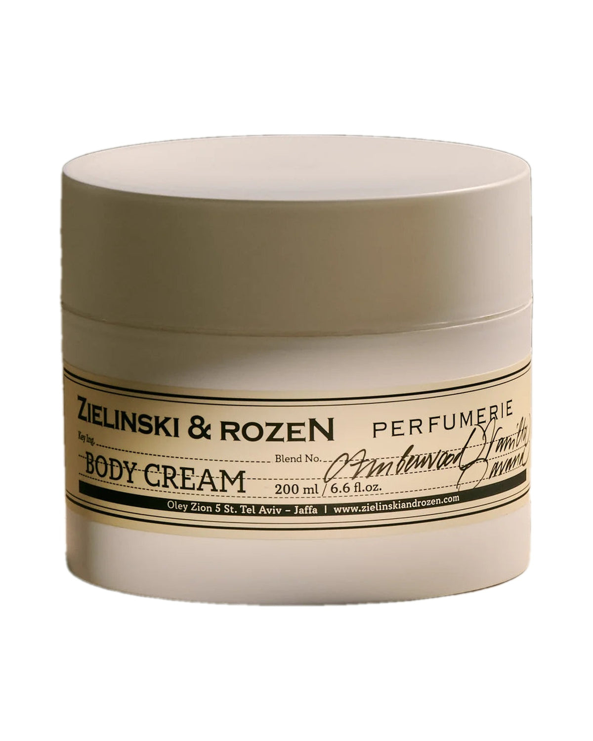 Zielinski & Rozen - Körpercreme - Amberwood, Vanilla, Davana - 200 ml